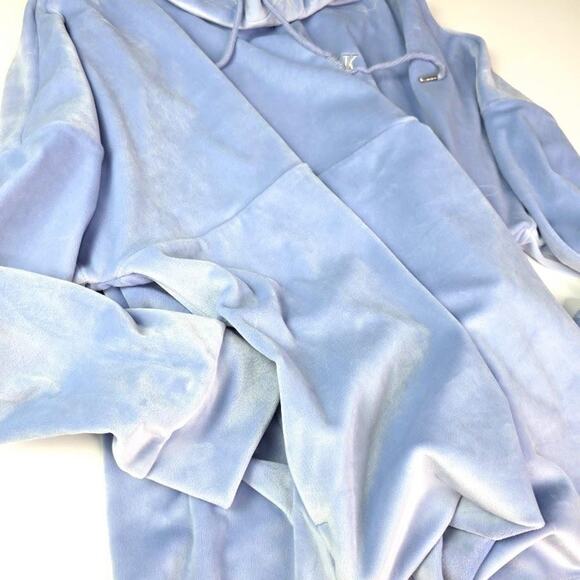 PINK Victoria's Secret Pullover Women's Large Fleece Velour Quarter Zip Pocket - Picture 16 of 16